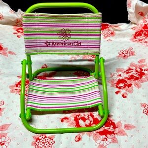 Original American girl folding lawn chair